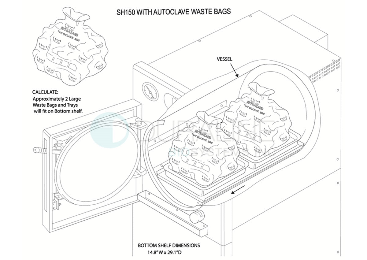 Refurbished Priorclave 150L Front Loading Steam Autoclave