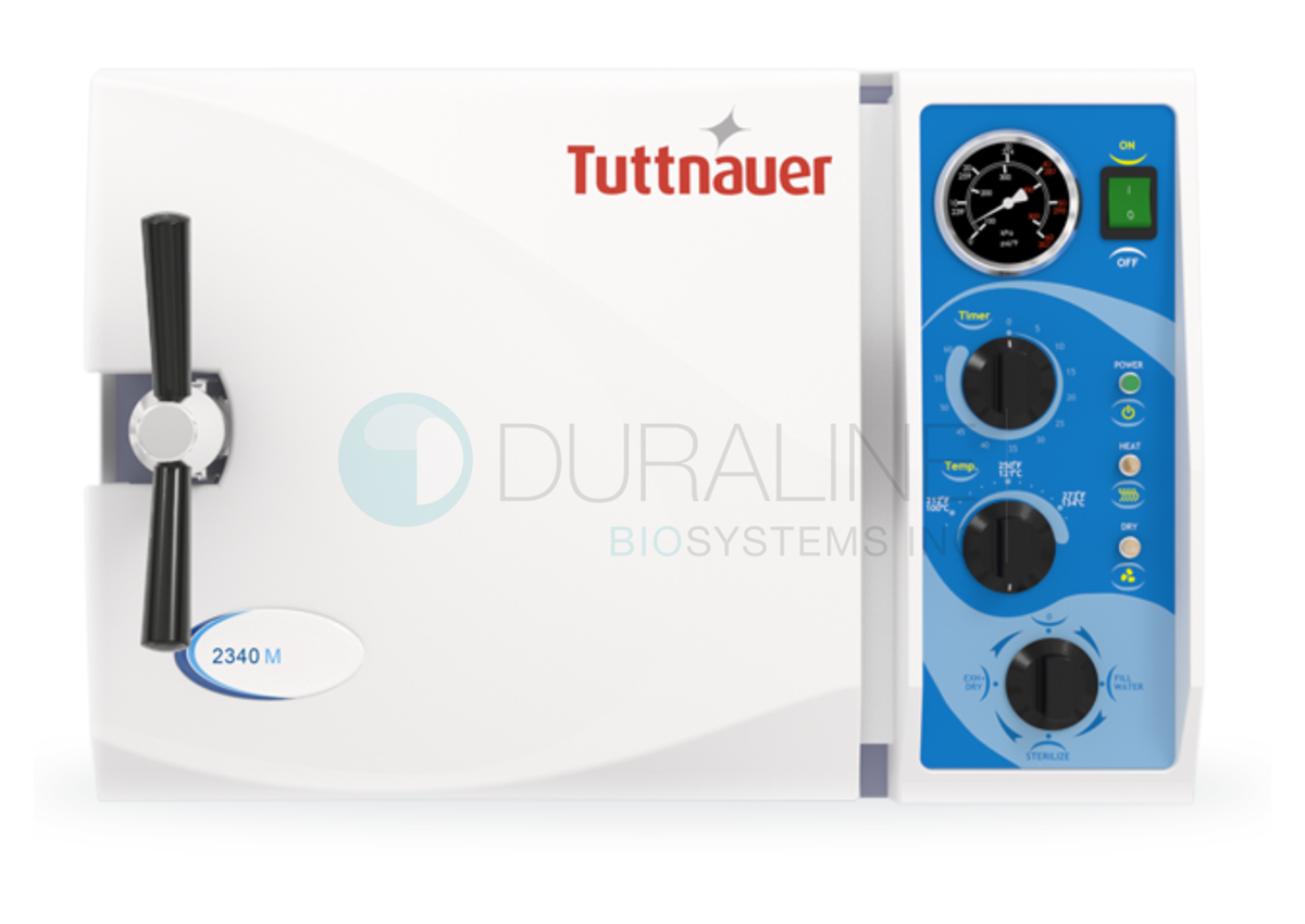New Tuttnauer 2340M Manual Autoclave Steam Sterilizer