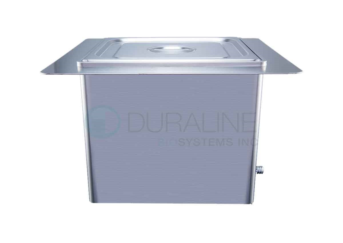 Recessed Ultrasonic Cleaner with heat & basket 10 Liter, 2.64 gallon