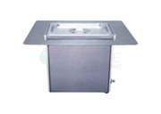 Recessed Ultrasonic Cleaner with heat & basket 13 Liter, 3.43 gallon