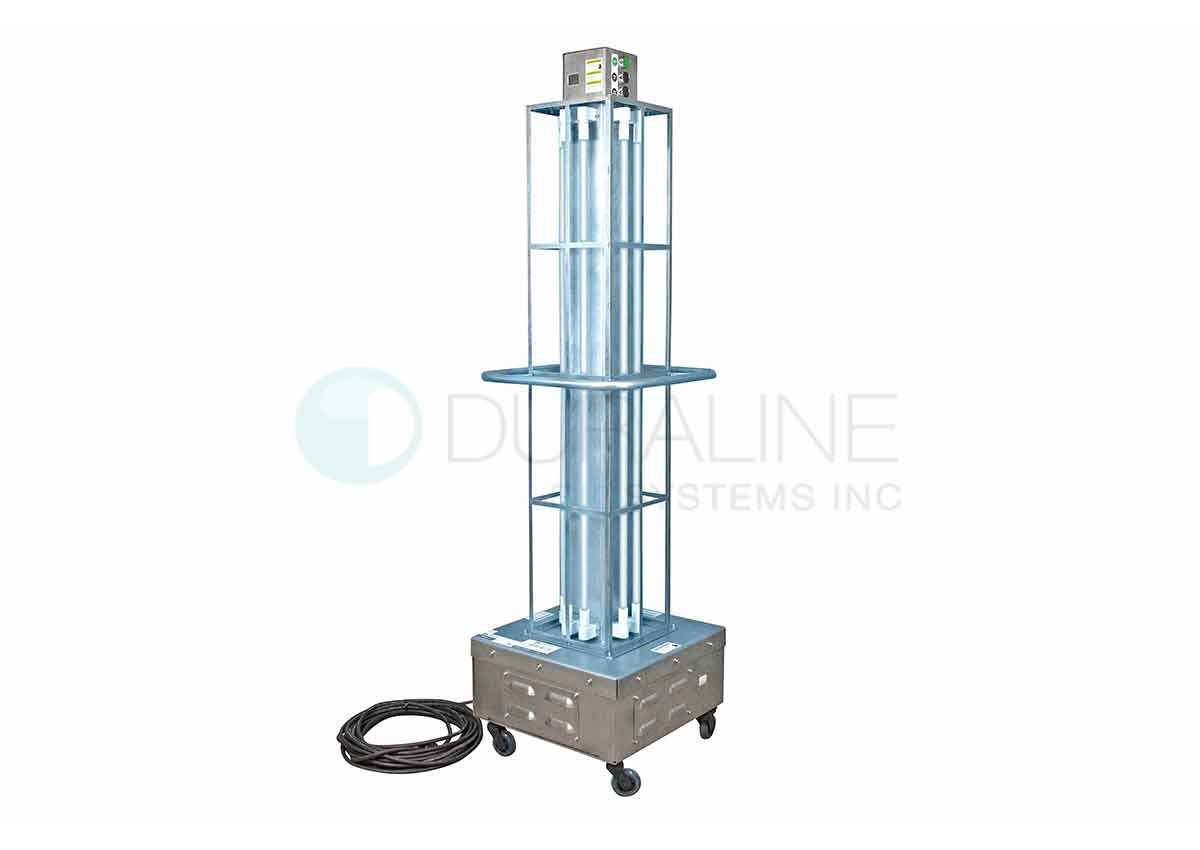 Portable UV Disinfection Cart 8000 sq. ft. area, Digital Timer, 50' Cord