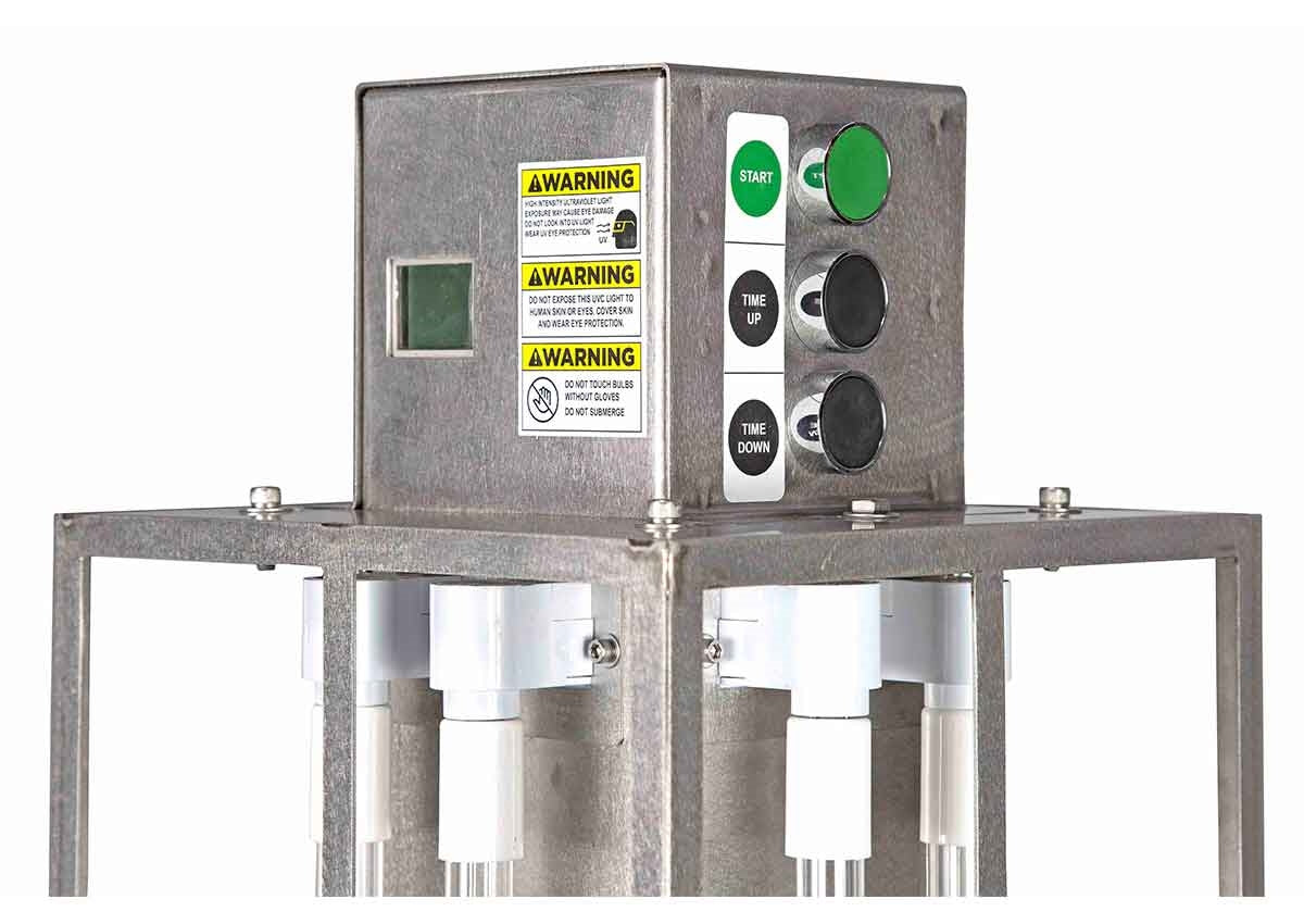 Portable UV Disinfection Cart 8000 sq. ft. area, Digital Timer, 50' Cord