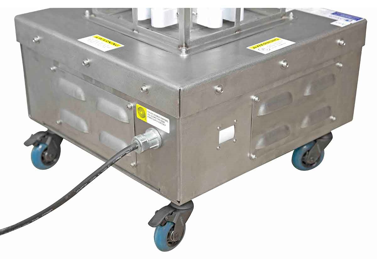 Portable UV Disinfection Cart 8000 sq. ft. area, Digital Timer, 50' Cord