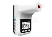 Forehead Thermometer, Wall Mount or Pole-Mounted, Automatic No-Contact Thermometer, Infrared K3 with 4-digit display, USB DC Power and 4 (AA) batteries