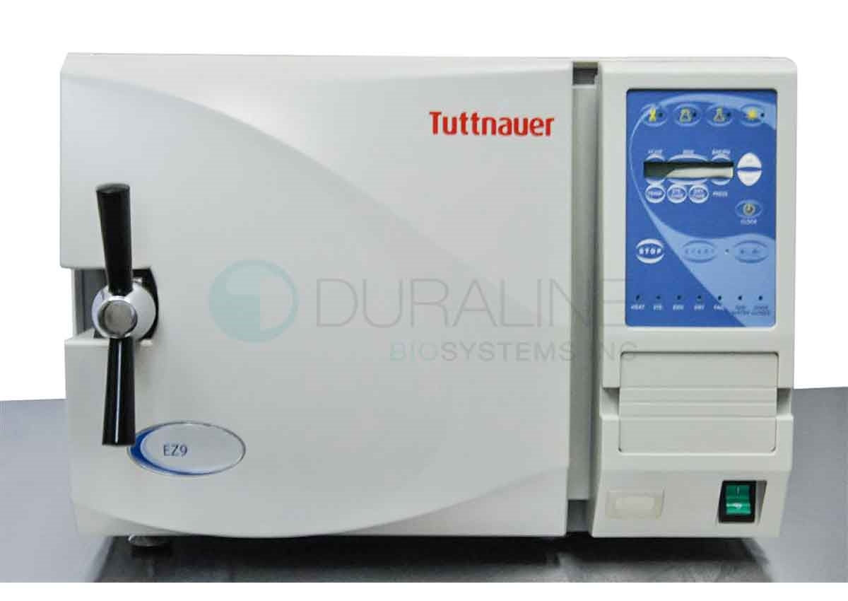 Tuttnauer EZ9 Autoclave Refurbished 5-gallons 9x18-inch chamber with 3 trays