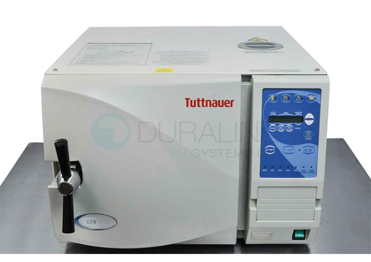 Tuttnauer EZ9 Autoclave Refurbished 5-gallons 9x18-inch chamber with 3 trays