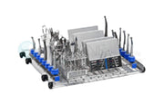 Lower level injection washing cart for dental hand pieces