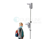 Dual-Thermometer stand, with adj. pole mount for forehead thermometer (for children)