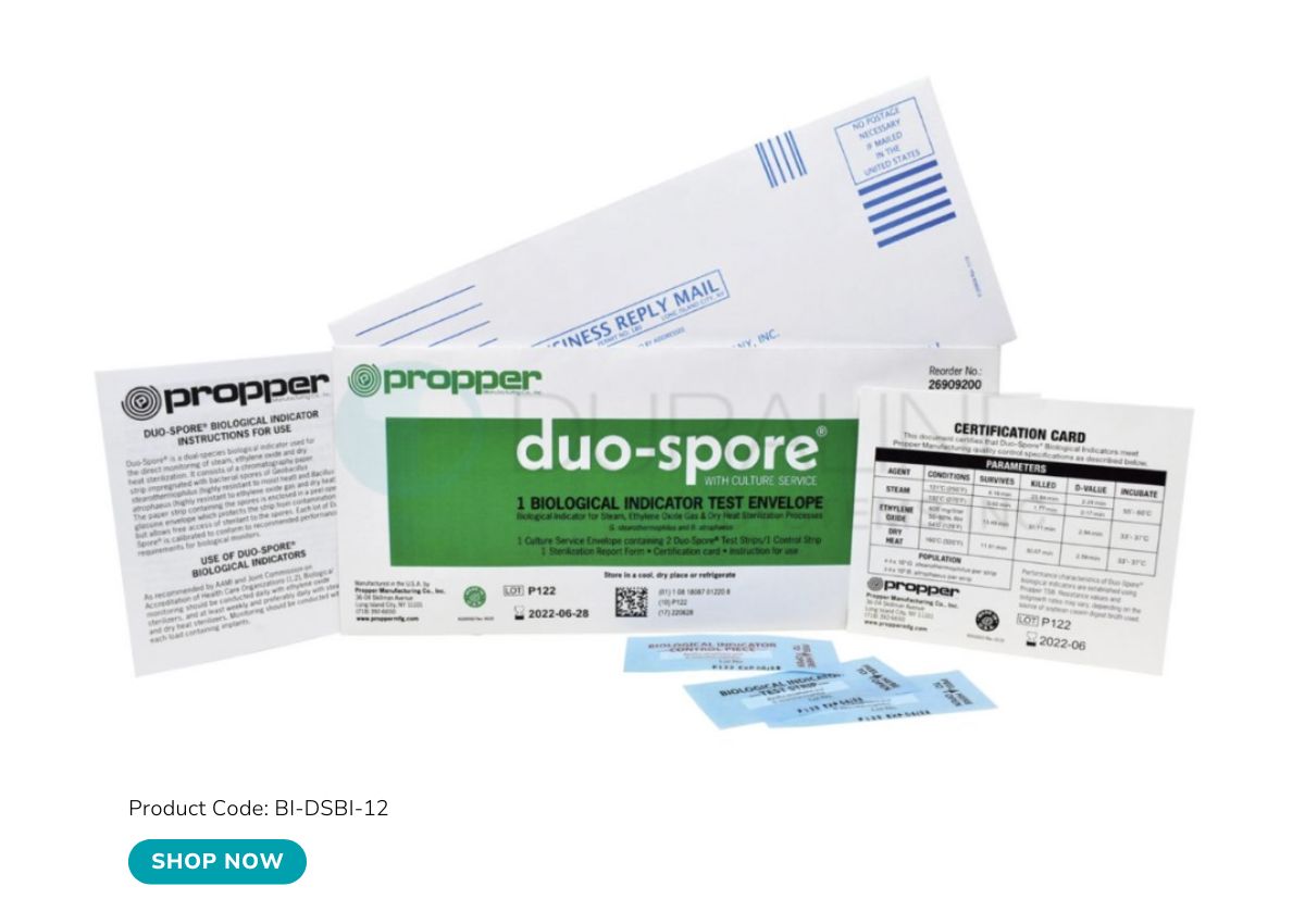 Duo Spore Biological Indicator Test with Culture Service